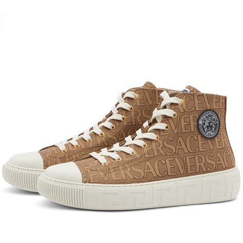 versace high tops cheap|versace zipped high top sneakers.